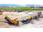 250-350 Ton / Hour Mobile Tracked Jaw Impact Screening Combination Crusher System