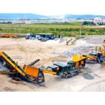 250-350 Ton / Hour Mobile Tracked Jaw Impact Screening Combination Crusher System