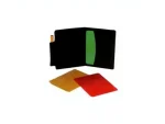 Art 081F Yellow and Red Carded Pen with Pen Holder Notebook