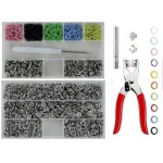 431 (9.5 Mm) 350 Set Metal Colored Snap Fastener Installation Tool Complete Set