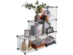 6-compartment Portable Multi-Purpose Metal Wire Cabinet Shelf Organizer - Image 7
