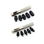 Handheld Punch Hole Punch - Bag, Belt, Shoe, Fabric, Cardboard and Leather Punching (Set of 10)