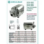 40 Ton / Hour Fully Hygienic Centrifugal Milk Pump