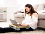 HOD 01 Portable Laptop Stand with Tablet Compartment Cushioned Notebook Desk - Image 4