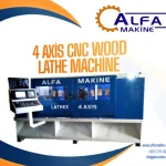 4 Axis 4 Unit Cnc Wood Lathe Machine