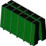 9 Pallet Jumbo Size Glass Stock Transport Table