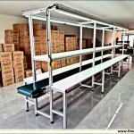 Conveyor with PVC Belt Suitable for Factory and Manufacturing Areas