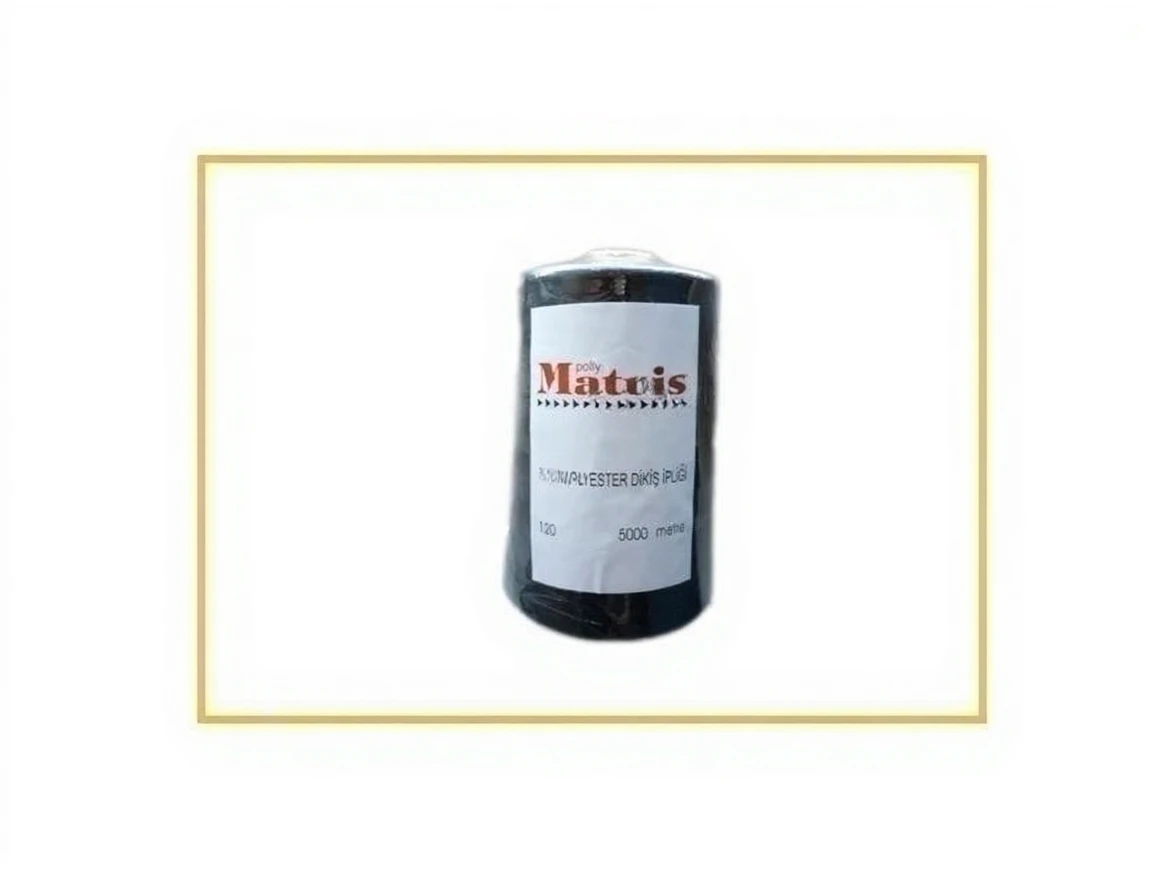 0z8t363gn1rmy0cvznktqbpbq4 Black Polyester Sewing Thread Matris Matris 120 No-Black - Image 1
