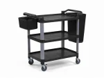 3-Tier Open Plastic Service Cart - Image 5