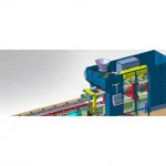 250-350 Mold / Hour Vertical Molding Line