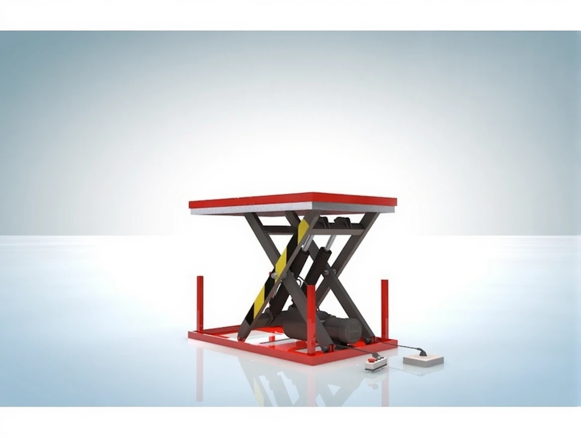 19xhx1h1bdrmt0cvbewb8j1vww 1000 Kg 100 Cm Fixed Scissor Lift Platform 380 Volt - Image 1