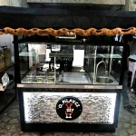 Tented Soup Rice Cart, LED Embossed Stone