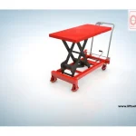 1000 Kg 136 Cm Manual Movable Scissor Lift Platform