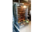 84-Piece (14 Skewers) Lava Stone Gas Chicken Rotisserie Machine