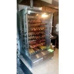 84-Piece (14 Skewers) Lava Stone Gas Chicken Rotisserie Machine