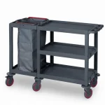 Plastic Cleaning Material Trolley (53x143x100 cm)