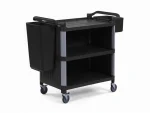 3 Tier Closed Plastic Service Cart