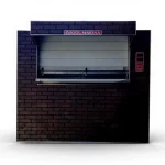 Single Layer Electric Black Oven with 100 Bread Capacity