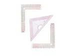 L-Square Triangle Thin Plastic Ruler Set - Image 3