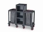 Plastic Cleaning Material Cart (53x152x136 cm)