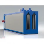 1500x2300x8000 mm Electric U Type Electrostatic Paint Oven