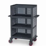 Plastic Cleaning Material Trolley (53x102x136 cm)