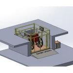 Platform 130 cm x130 cm H:1 Meter Scissor Disabled Platform