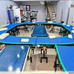 360 Degree, 180 Degree and 90 Degree Modular Rotation PVC Belt Conveyor