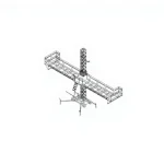 200 Meter Single 1 Ton Facade Working Platform