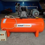 500 Lt 10 Hp 6000 Italian Headed 12 Bar Panel Sapasaglam Setkom Compressor