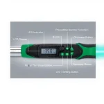 10~200 Nm 14x18 Interchangeable Tip Digital Torque Wrench