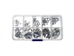 Steel 120 Piece C-Clip Set Cable Shoe