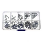 Steel 120 Piece C-Clip Set Cable Shoe