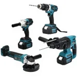 58V Cordless Nut Removing Drilling Drill Breaker Drilling 4-Piece Machine Set