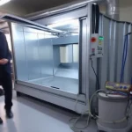 Manual Powder Coating Booth 1500X5000x2250 Mm