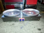 Stainless Steel 110X55 cm Countertop Double Tantuni Stove - Image 2
