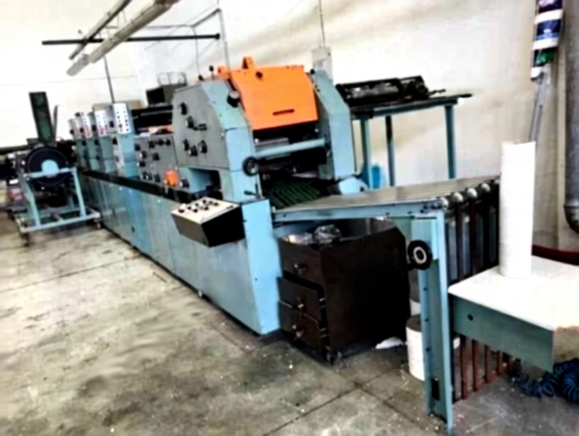 2ypz11ytgxrme0ctt82tcgzdsm Edelman Bobinden Pakete 2 Renk Baskı Makinası Ve Yanında Bama Harman Mak - Image 1