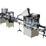 Automatic Liquid Filling and Cap Closing Line