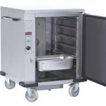 6-Row Stainless Banquet Cart with Tray