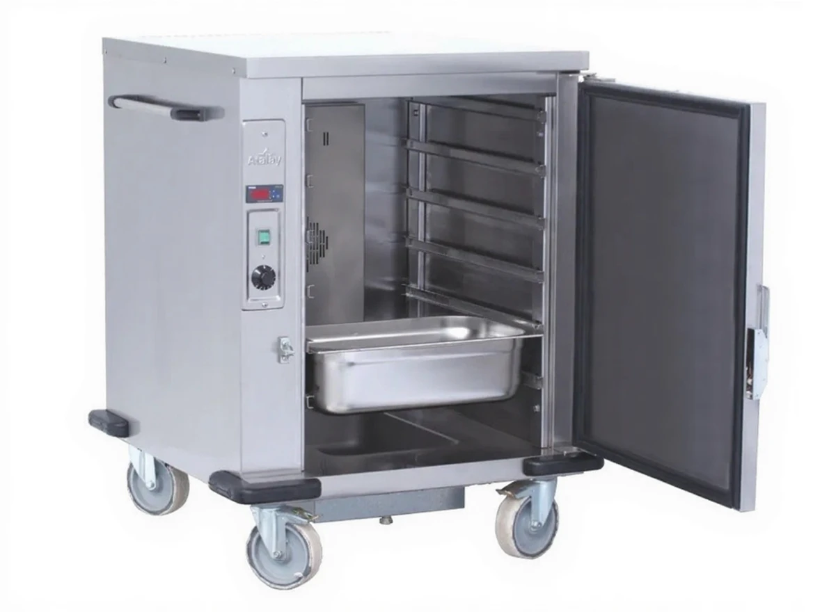 3441qg81p1rme0ctw5mvrwa63r 6-Row Stainless Banquet Cart with Tray - Image 1