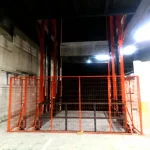 Single Column 1 Ton 3 Meter Travel Hydraulic Freight Elevator