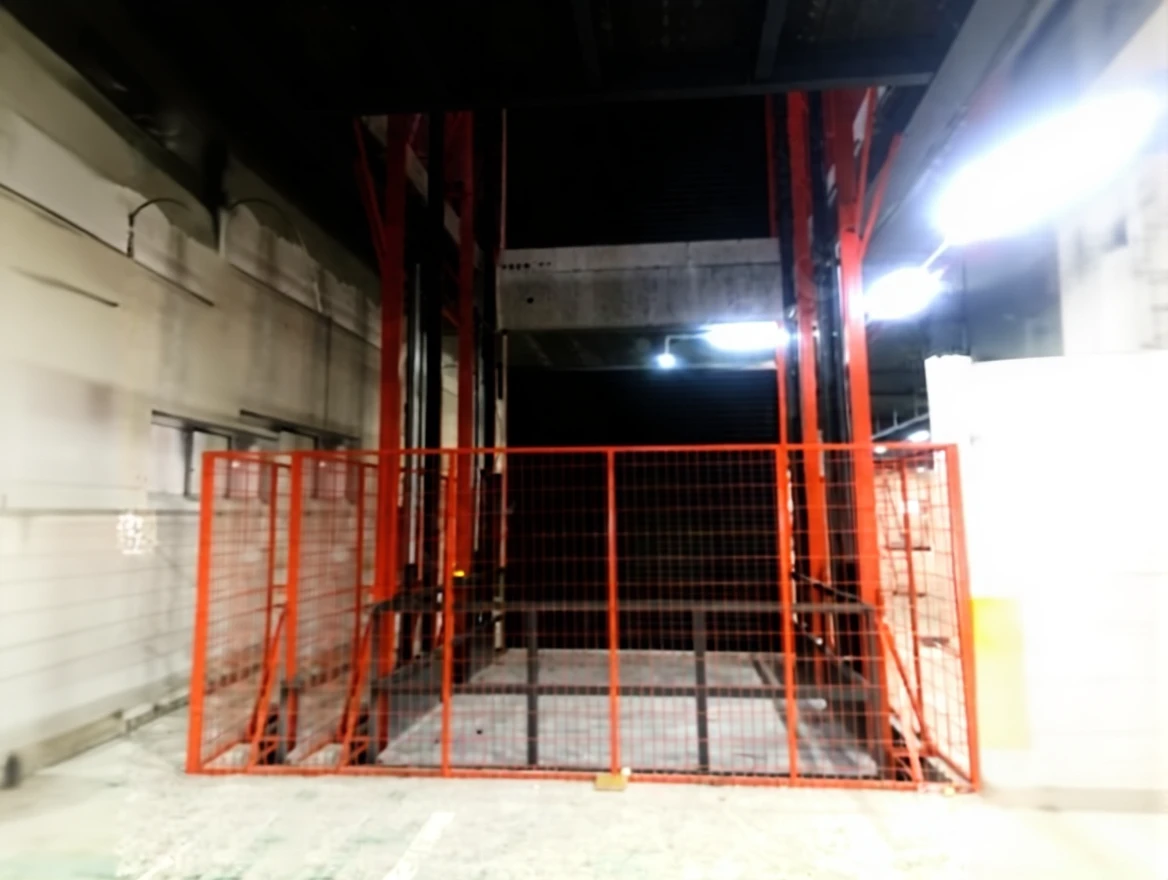 36s75cqs2xrmy0cvcyqv8yf71w Single Column 1 Ton 3 Meter Travel Hydraulic Freight Elevator - Image 1