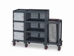 Plastic Cleaning Material Cart (53x192x136 cm)