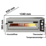 6x35 Cm Electric Single Deck Pizza Oven