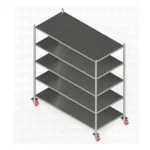 5-Shelf Cheese Transport Cart