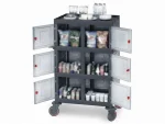 Plastic Cleaning Material Trolley (53x102x136 cm) - Image 2