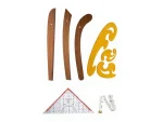 6 Piece Set - 3-Piece Modelist Riga Set, Modelist Square, Pistole Square and 150 cm Measuring Tape