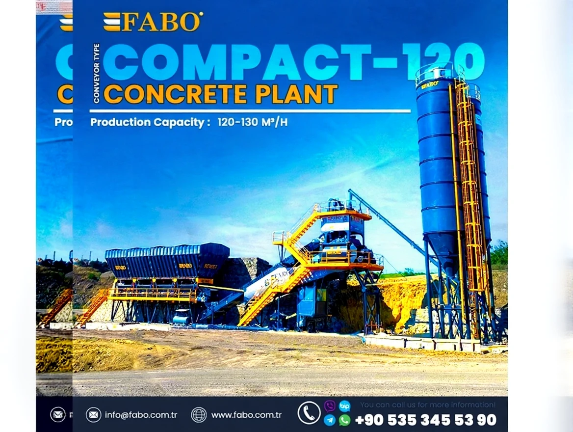 3tzzcsb1phrma0cv5z69f0ww6r 120 Cubic Meters / Hour New Generation Compact Concrete Plant - Image 1