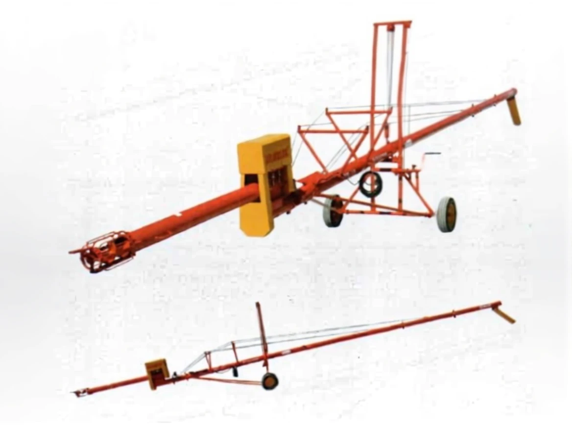 3v1g1se4g1rmy0cvna6t5hwbp8 ⌀19.2/(14100mm) Vertical Foot Step Electric Motor Driven Agricultural Screw Conveyor - Image 1