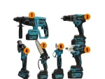 Cordless 88V 5Ah 125Mm Hand Grinder Breaker Drill Chuck 6Pcs Set Machine - Image 3